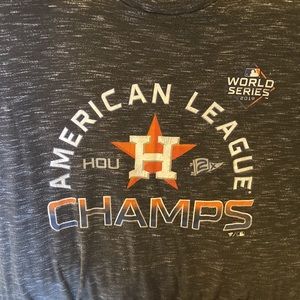 Astros Throws World Series 2019 short sleeve T-shirt Size XL